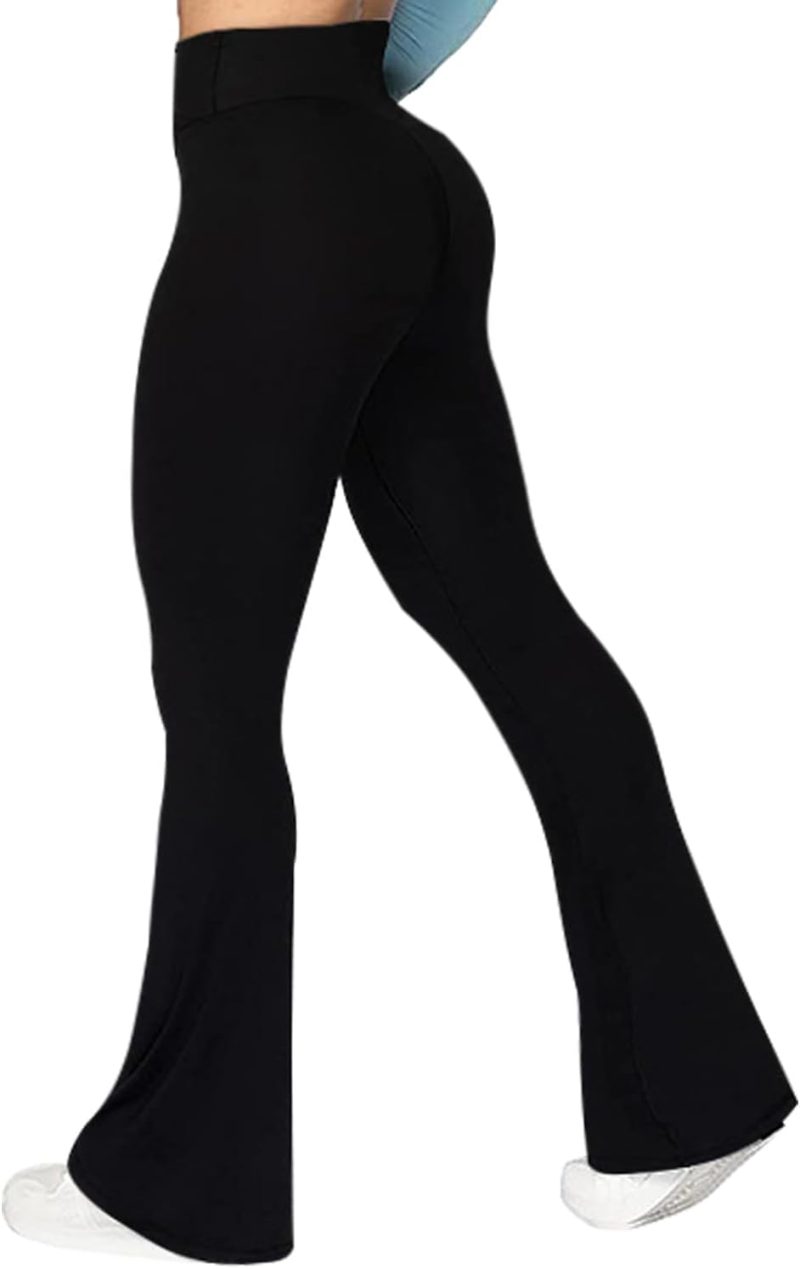 Flare Leggings for Women-Bootcut Yoga Pants for Women High Waisted Workout Bootleg Work Pants Dress Pants