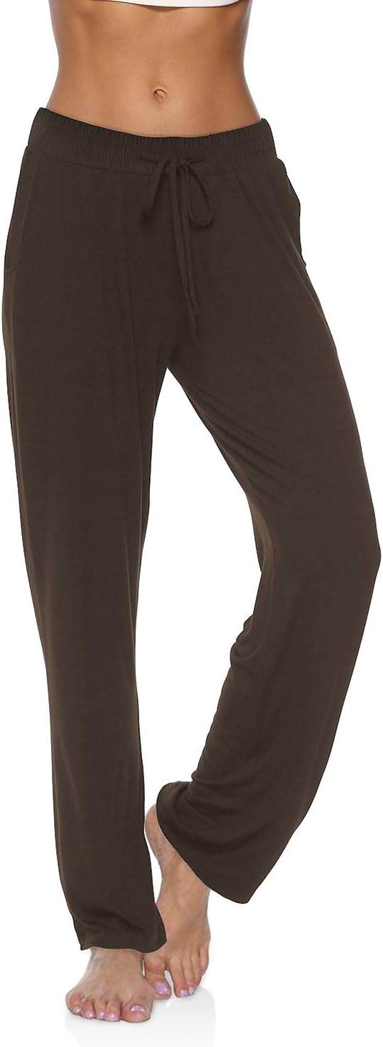 Women Yoga Pants Wide Leg Comfy Drawstring Loose Straight Lounge Running Workout Legging