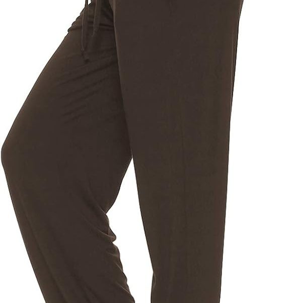 Women Yoga Pants Wide Leg Comfy Drawstring Loose Straight Lounge Running Workout Legging