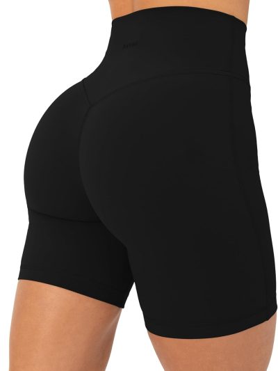 Yoga Shorts for Women High Waisted Gym Shorts Buttery Soft Biker Workout Shorts 4" & 6" Compression Fit