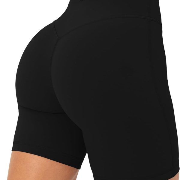 Yoga Shorts for Women High Waisted Gym Shorts Buttery Soft Biker Workout Shorts 4" & 6" Compression Fit