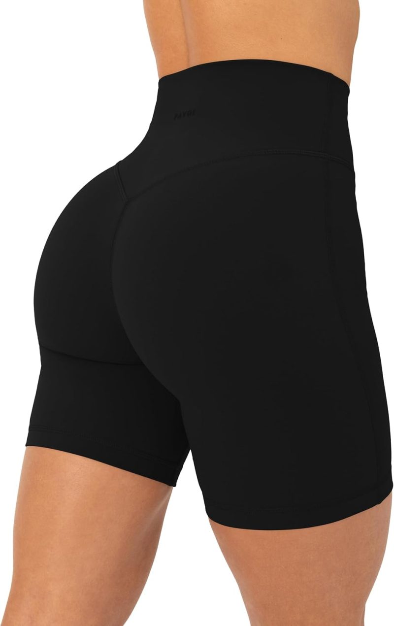 Yoga Shorts for Women High Waisted Gym Shorts Buttery Soft Biker Workout Shorts 4" & 6" Compression Fit