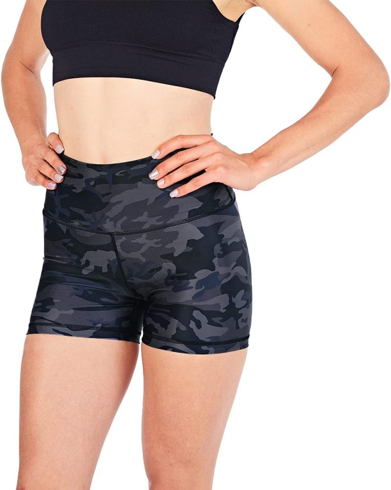 Womens High Waisted Yoga Shorts,Scrunch Butt Seamless Athletic Workout Shorts