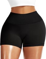 5" No Front Seam High Waist Biker Shorts for Women, Squat Proof Athletic Running Yoga Workout Gym Shorts