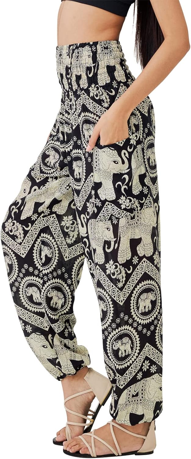 Boho Pants for Women - Hippie Harem Pants Women - Women Yoga Pants – Comfy Bohemian Flowy Hippie Clothes