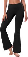 29"/31"/33"/35" 3 Styles Women Bootcut Yoga Pants Basic/Back Pockets High Waist Workout Tummy Control Flare