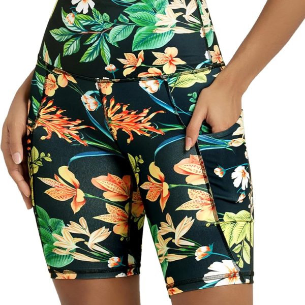 Womens Tummy Control Biker Shorts 2.0 with Pockets High Waist Athletic Workout Yoga Shorts-3.5''/ 5"/ 8" / 10" Inseam