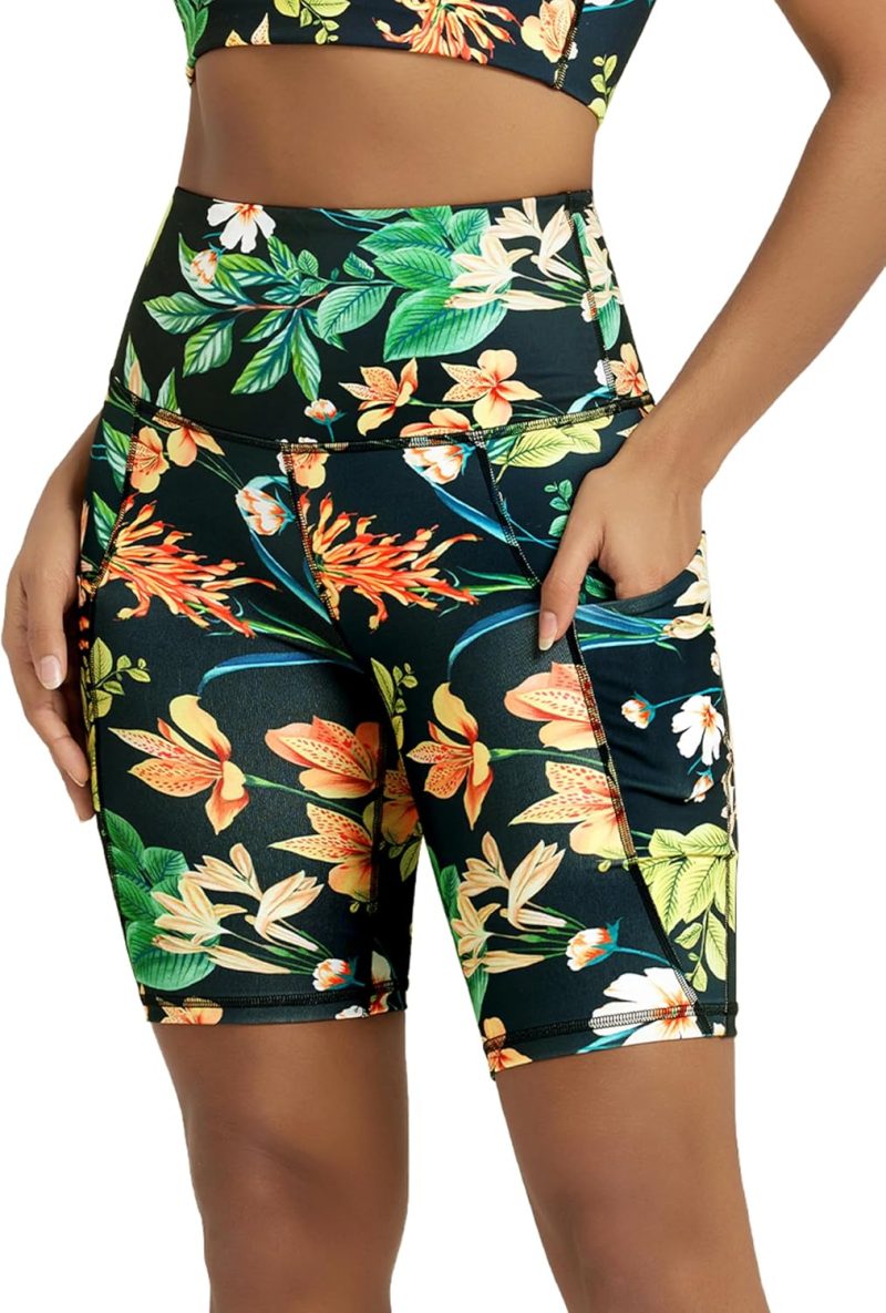 Womens Tummy Control Biker Shorts 2.0 with Pockets High Waist Athletic Workout Yoga Shorts-3.5''/ 5"/ 8" / 10" Inseam