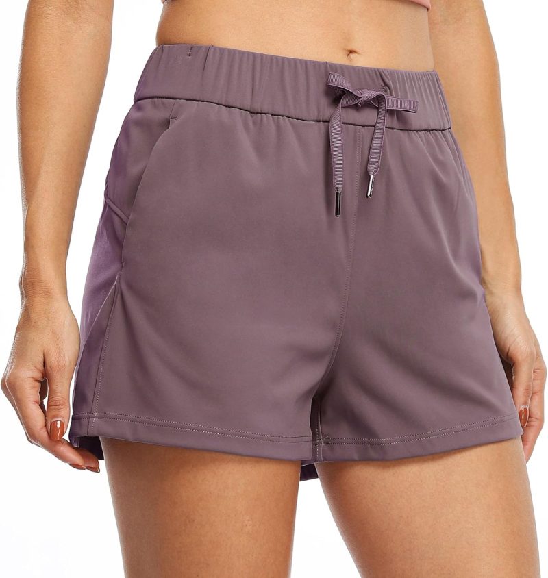 Womens Shorts Hiking Athletic Shorts Yoga Lounge Active Workout Running Shorts Comfy Casual with Pockets 2.5"